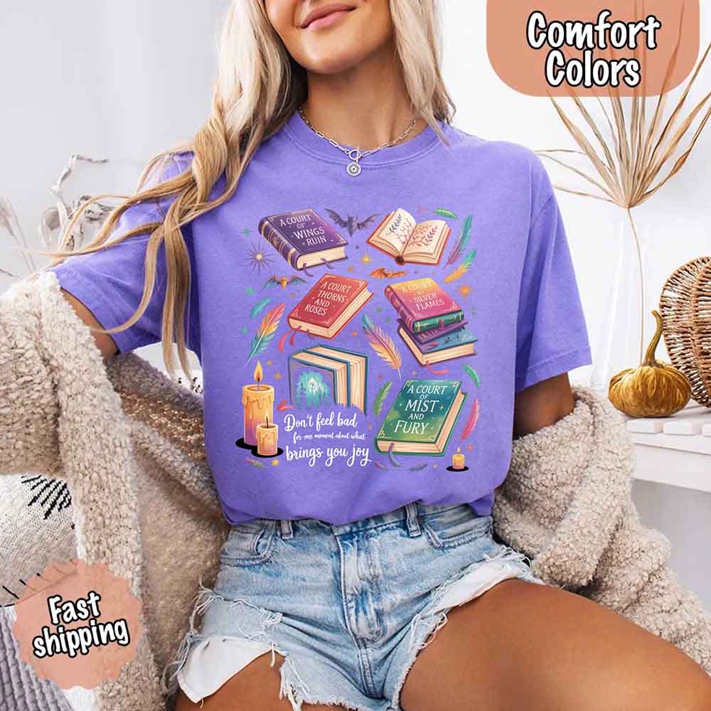 Velaris Book Lover Tee – Comfort Colors Bat Boys SJM Gift Adorb Custom Tees